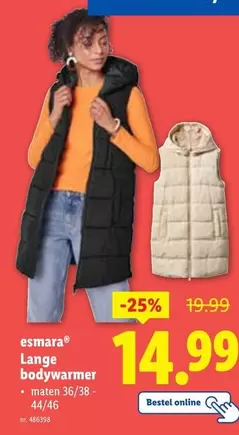 Lange bodywarmer