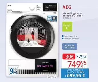 París - Sèche-linge avec pompe à chaleur