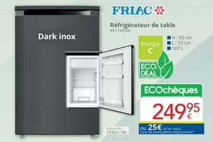 De - Réfrigérateur de table KX17400x