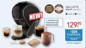 Dolce Gusto - Neo LATTE black XP50810