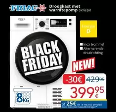 Black - Droogkast met warmtepomp DKW8201