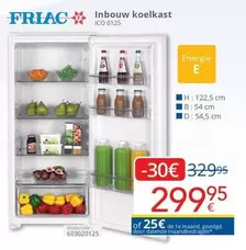 De - Inbouw koelkast ICO 0125