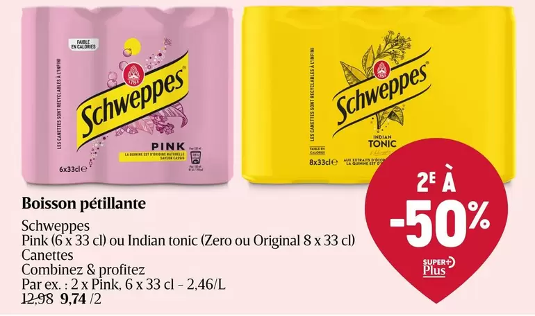 Pink - (6 x 33 cl) ou Indian tonic (Zero ou Original 8 x 33 cd)