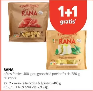 Ricotta - pâtes farcies 400 g ou gnocchi à poêler farcis 280 g