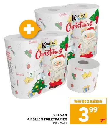 De - 4 ROLLEN TOILETPAPIER