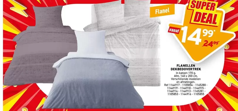 FLANELLEN DEKBEDOVERTREK