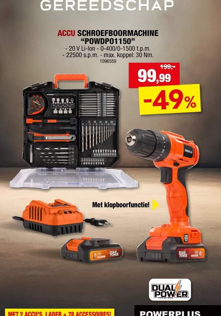 ACCU SCHROEFBOORMACHINE "POWDP01150"