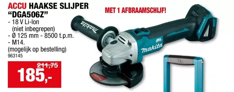 ACCU HAAKSE SLIJPER "DGA506Z"