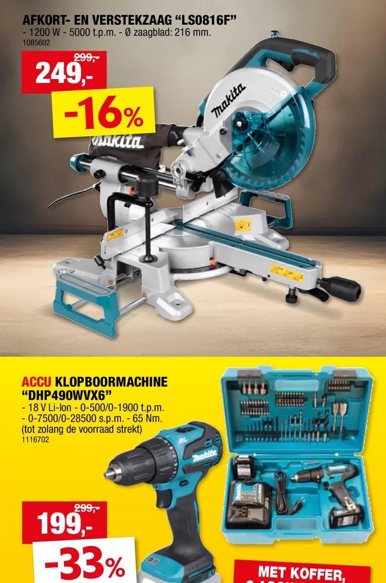 AFKORT-EN VERSTEKZAAG "L50816F"