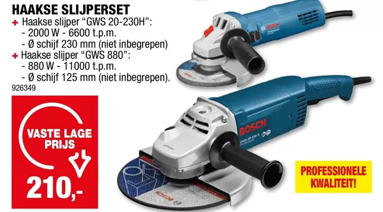 Bosch - HAAKSE SLIJPERSET