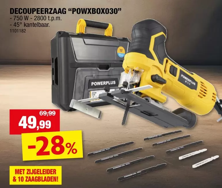 DECOUPEERZAAG "POWXBOX030"