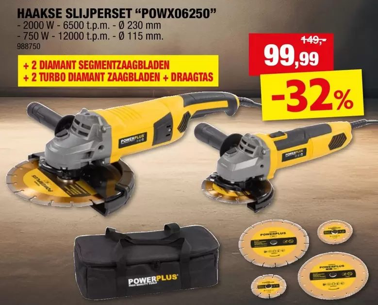 HAAKSE SLIJPERSET "POWX06250"