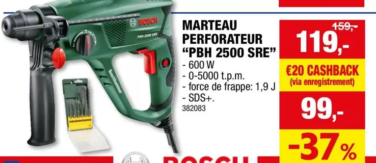 Bosch - PERFORATEUR "PBH 2500 SRE"