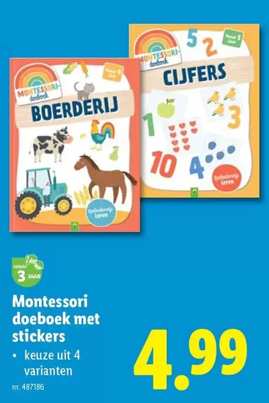 Ja - Montessori doeboek met stickers