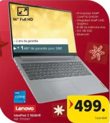Lenovo - IdeaPad 3 16IAH8