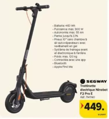 De - Trottinette électrique Ninebot F2 Pro E