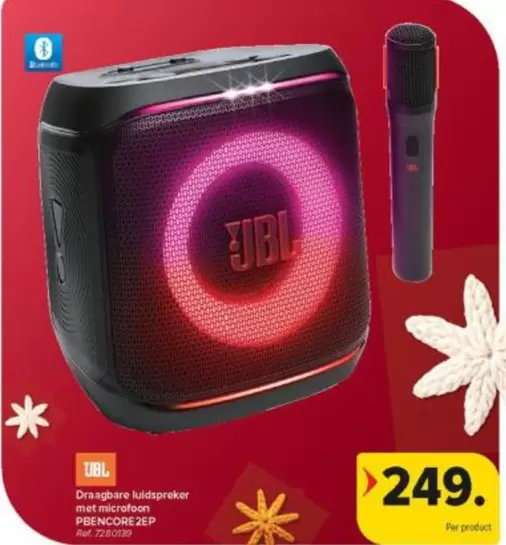 JBL - Draagbare luidspreker met microfoon PBENCORE2EP