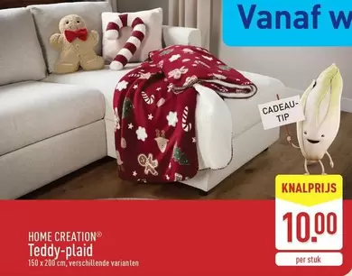 Cadeau - Teddy-plaid