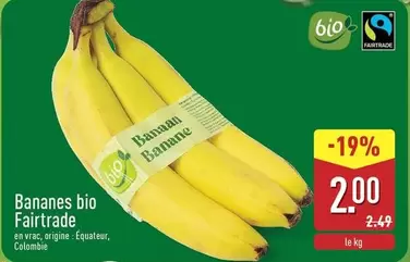Bananes bio Fairtrade