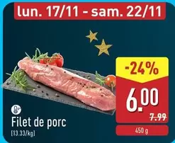 De - Filet de porc