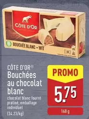 Bouchées au chocolat blanc