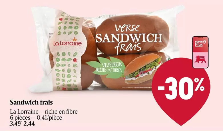 De - Sandwich frais