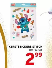 Stitch - KERSTSTICKERS STITCH