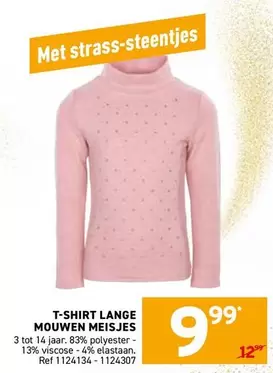 T-SHIRT LANGE MOUWEN MEISJES
