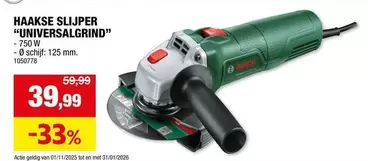 Bosch - HAAKSE SLIJPER "UNIVERSALGRIND"