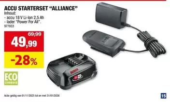 Bosch - ACCU STARTERSET "ALLIANCE"