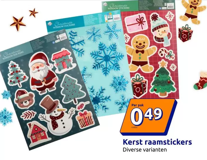Kerst raamstickers