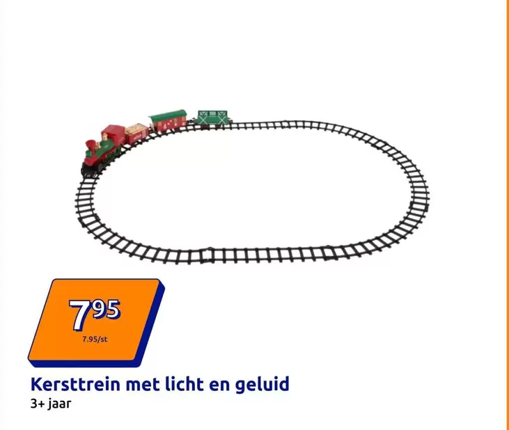 Kersttrein met licht en geluid