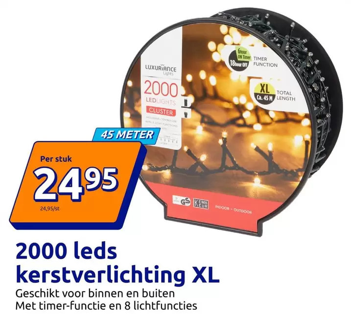 Total - 2000 leds kerstverlichting XL