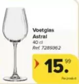 Voetglas Astral