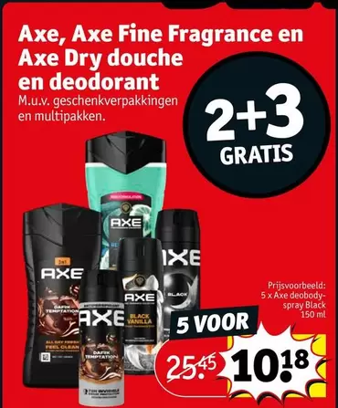 Dark - Axe, Axe Fine Fragrance en Axe Dry douche en deodorant