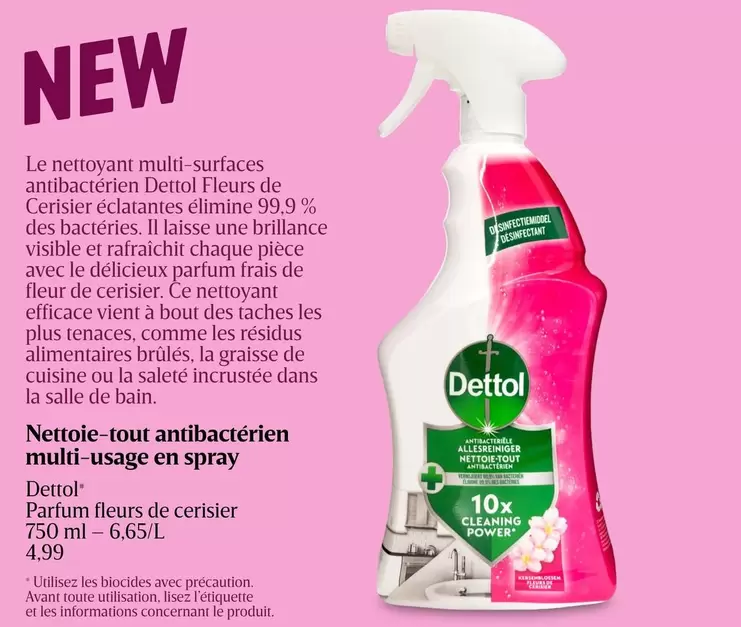 Dettol - Nettoie-tout antibactérien multi-usage en spray
