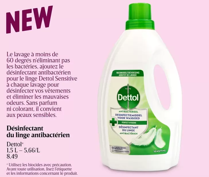 Dettol - Désinfectant du linge antibactérien