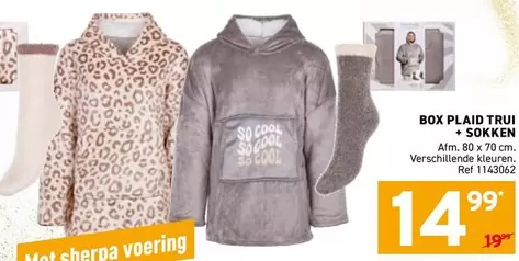 Cool - BOX PLAID TRUI + SOKKEN