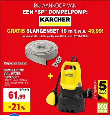 Karcher - DOMPELPOMP VUIL WATER "SP9.500"