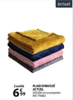 PLAID EMBOSSÉ ACTUEL