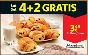 Pains au chocolat Chocoladebroodjes