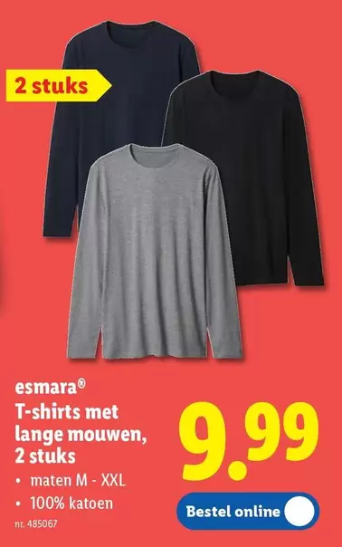 T-shirts met lange mouwen, 2 stuks