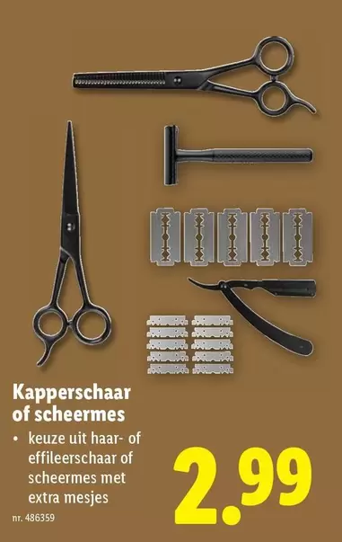 Extra - Kapperschaar of scheermes