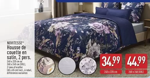 De - Housse de couette en satin, 2 pers.