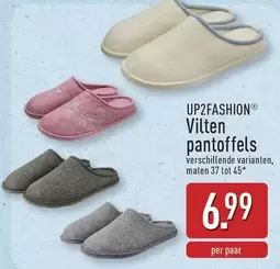 Vilten pantoffels