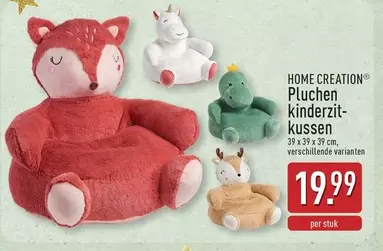 Pluchen kinderzit-kussen