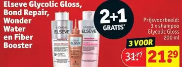 Glycolic Gloss, Bond Repair, Wonder Water en Fiber Booster