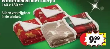 De - Winterdeken met sherpa
