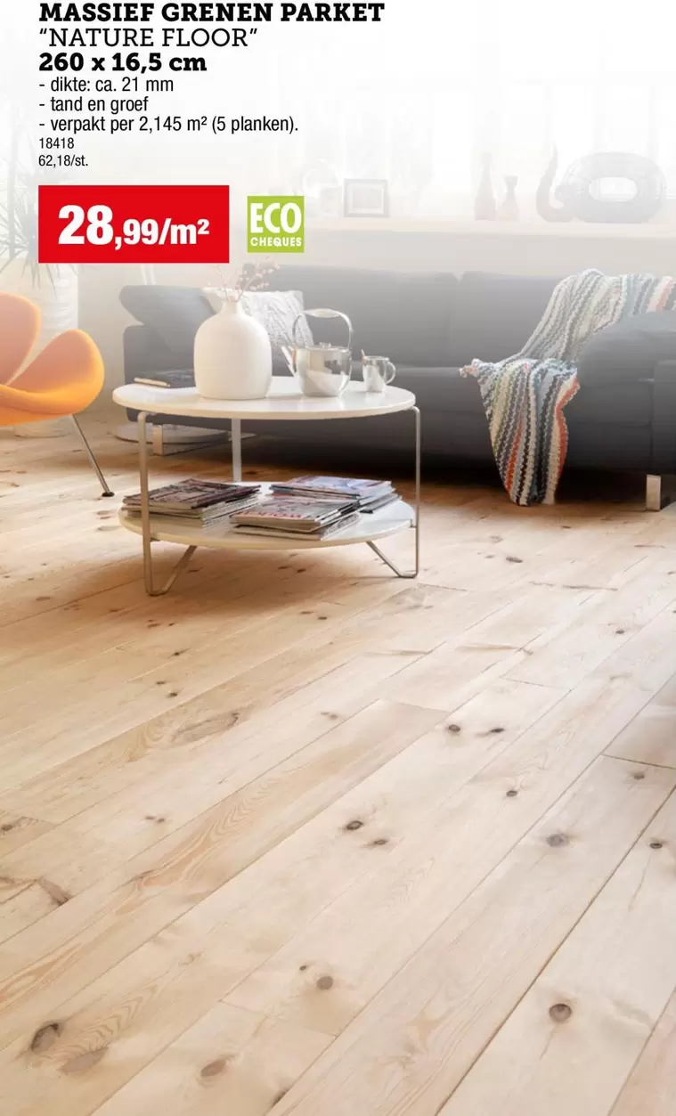 MASSIEF GRENEN PARKET "NATURE FLOOR"