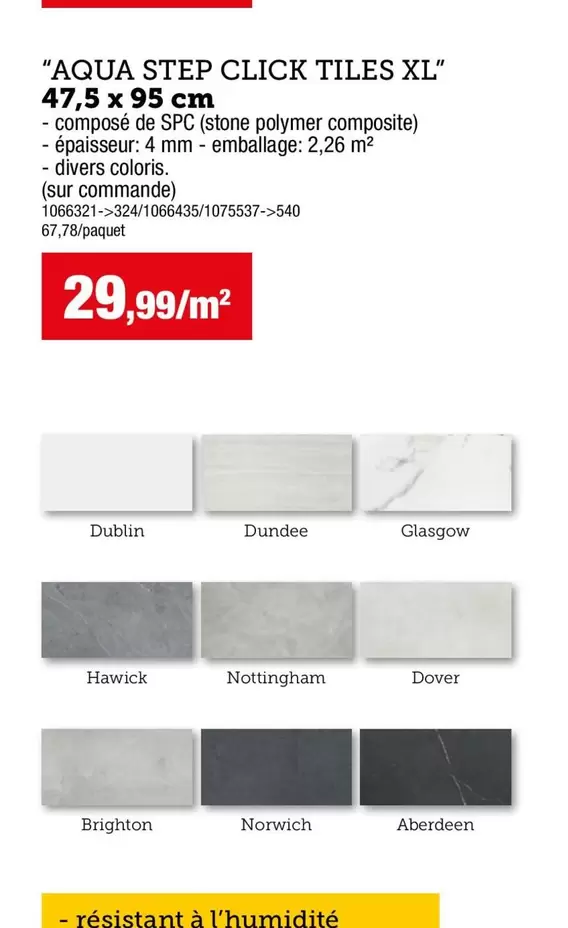 Step - AQUA STEP CLICK TILES XL